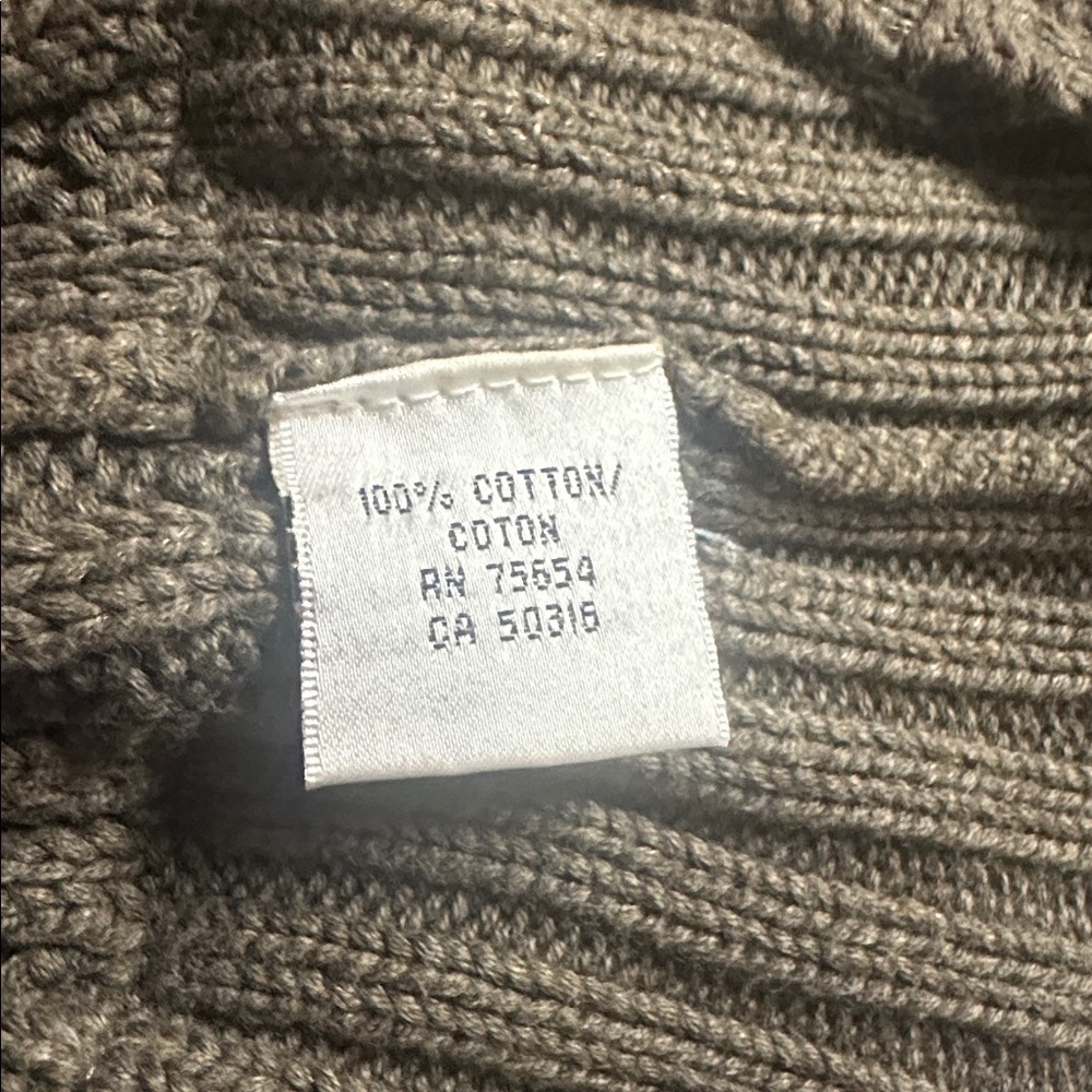 Abercrombie & Fitch Dark Brown Cable Knit Cardigan - Picture 8 of 9